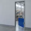 Маятниковая распашная одностворчатая эластичная дверь из ПВХ 250*100